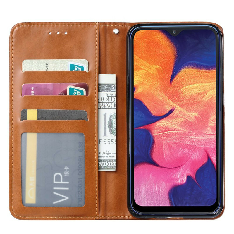 Funda Flip Cover Samsung Galaxy A20e Leatherette Card Funda