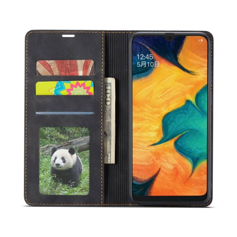 Funda abatible Samsung Galaxy A20e Efecto Cuero FORWENW