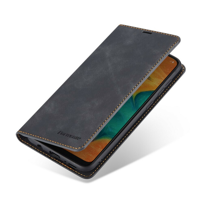Funda abatible Samsung Galaxy A20e Efecto Cuero FORWENW