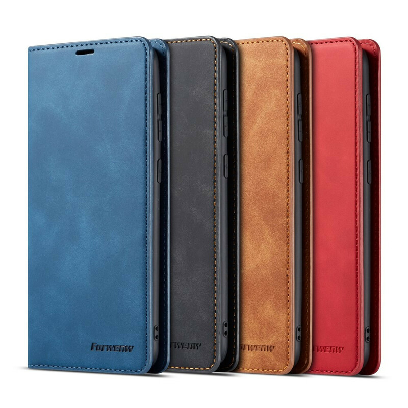 Funda abatible Samsung Galaxy A20e Efecto Cuero FORWENW