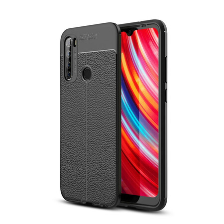Funda de piel Xiaomi Redmi Note 8T efecto lichi doble línea