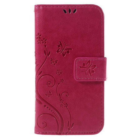 Samsug Galaxy A3 2016 Funda Mariposas y Flores
