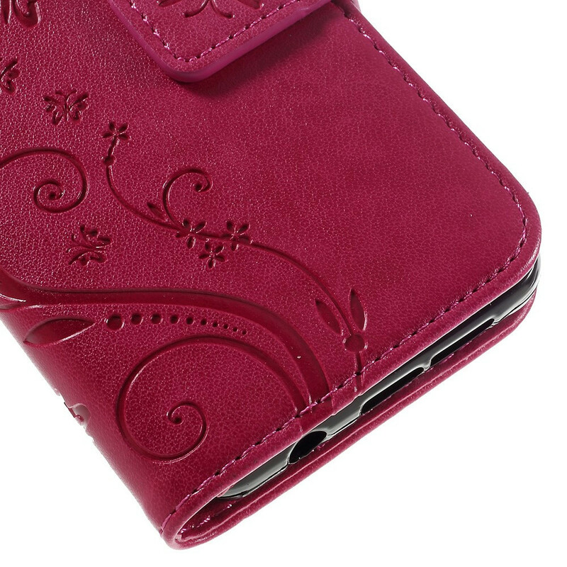 Samsug Galaxy A3 2016 Funda Mariposas y Flores