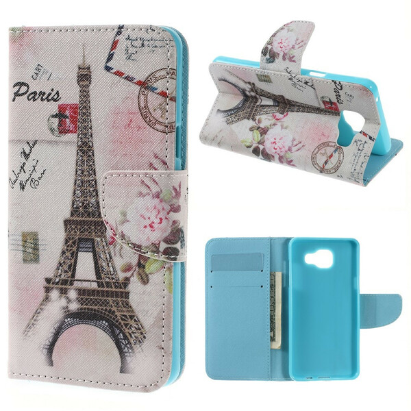 Funda retro del Samsung Galaxy A3 2016 Torre Eiffel