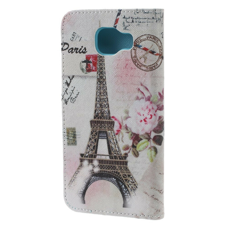 Funda retro del Samsung Galaxy A3 2016 Torre Eiffel