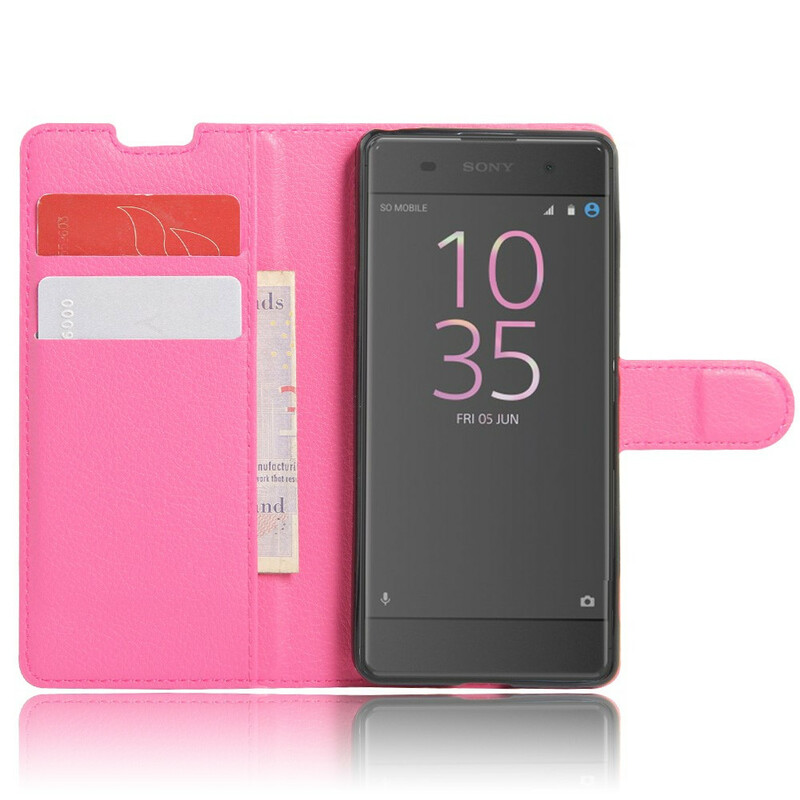 Funda de polipiel para Sony Xperia XA Litchi Baby Colors