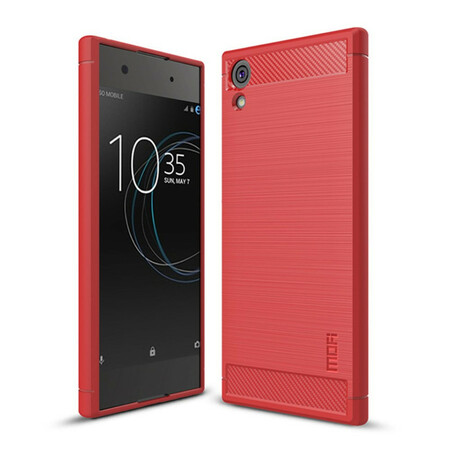Funda de fibra de carbono cepillada para Sony Xperia XA1 IMAK