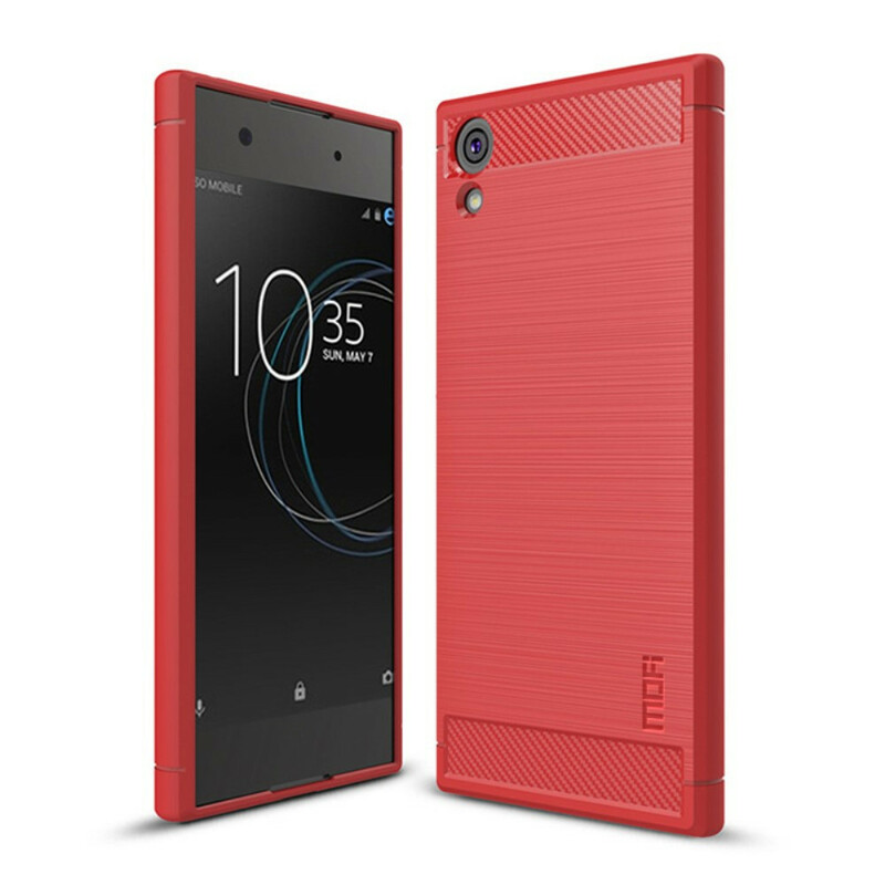 Funda de fibra de carbono cepillada para Sony Xperia XA1 IMAK