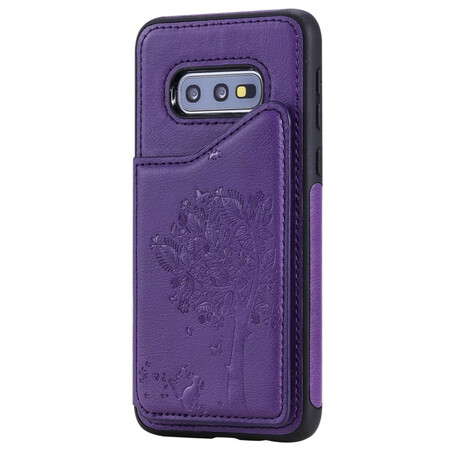 Funda Samsung Galaxy S10e Tarjetero con estampado de gato