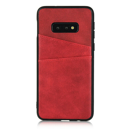 Funda de cuero para Samsung Galaxy S10e Funda doble para tarjetas