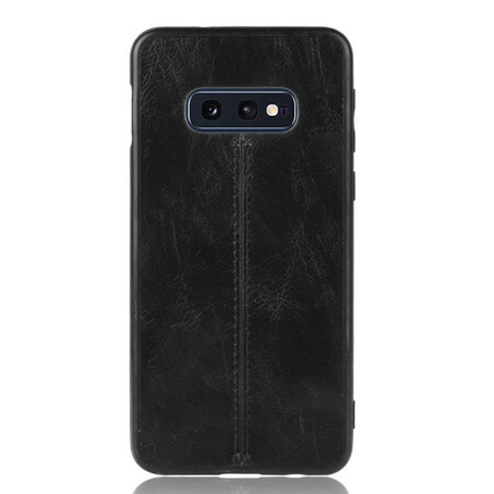 Samsung Galaxy S10e Funda de costura efecto cuero