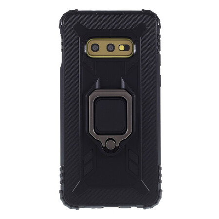 Funda de fibra de carbono y anillo del Samsung Galaxy S10e