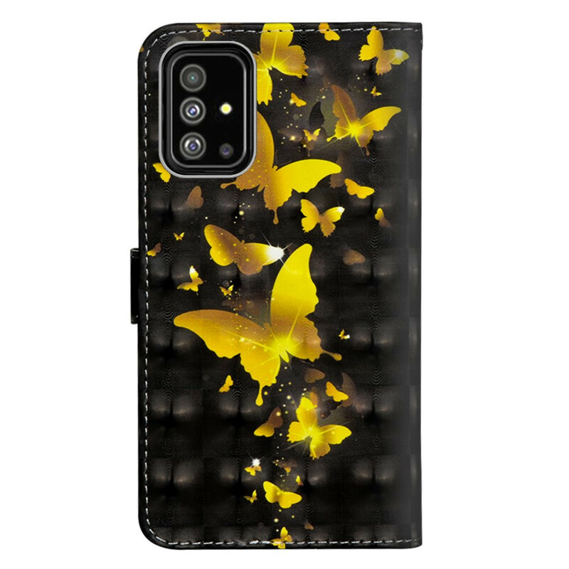 Funda Samsung Galaxy A71 Mariposas Amarillas