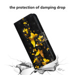 Funda Samsung Galaxy A71 Mariposas Amarillas