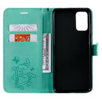 Funda con colgante de mariposas gigantes para Samsung Galaxy S20 Plus