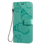 Funda con colgante de mariposas gigantes para Samsung Galaxy S20 Plus