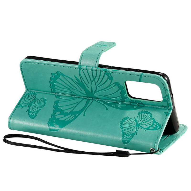 Funda con colgante de mariposas gigantes para Samsung Galaxy S20 Plus
