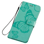 Funda con colgante de mariposas gigantes para Samsung Galaxy S20 Plus