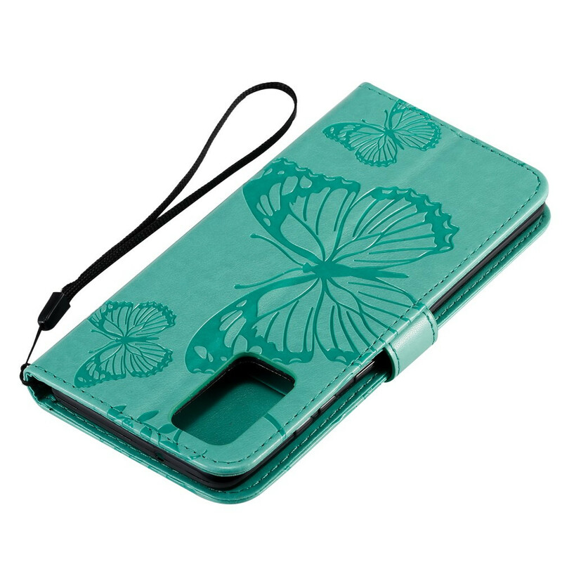 Funda con colgante de mariposas gigantes para Samsung Galaxy S20 Plus