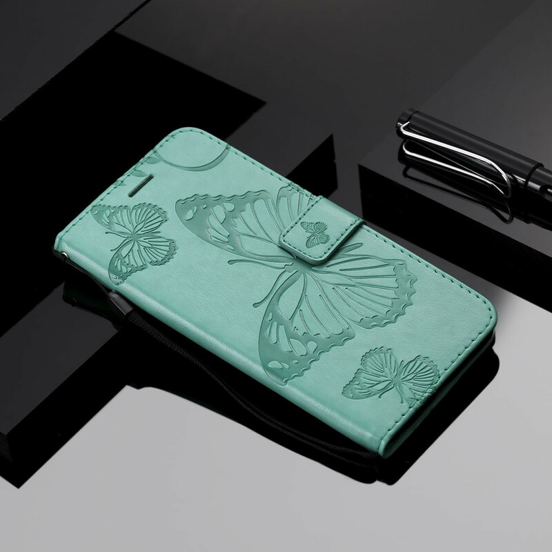 Funda con colgante de mariposas gigantes para Samsung Galaxy S20 Plus