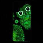 Samsung Galaxy S20 Plus Funda Búho Mandala Fluorescente