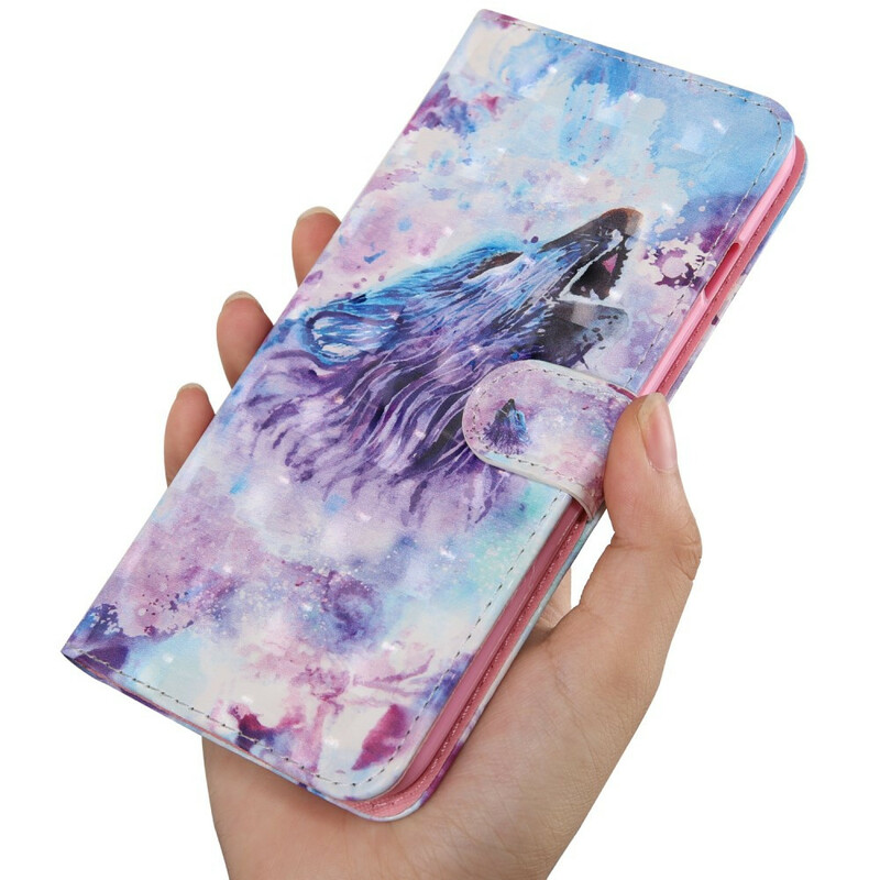 Funda Samsung Galaxy A71 Watercolour Wolf