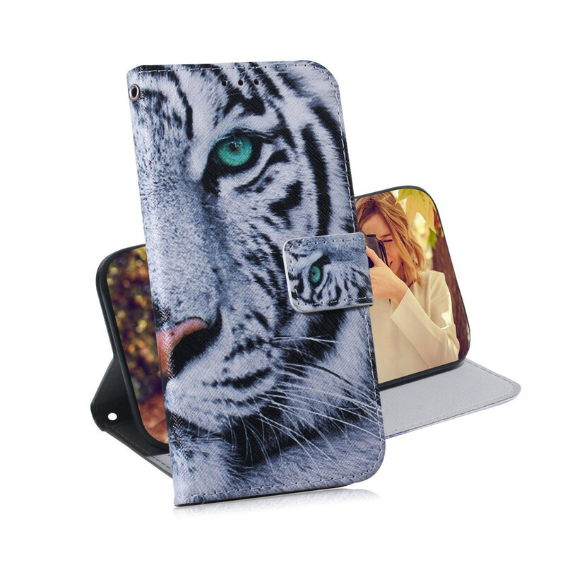 Funda Samsung Galaxy A71 con cara de tigre