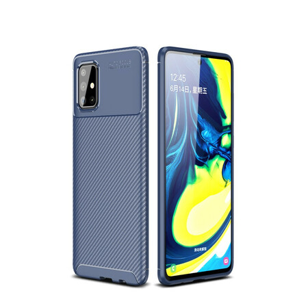 Funda Samsung Galaxy A71 con textura de fibra de carbono