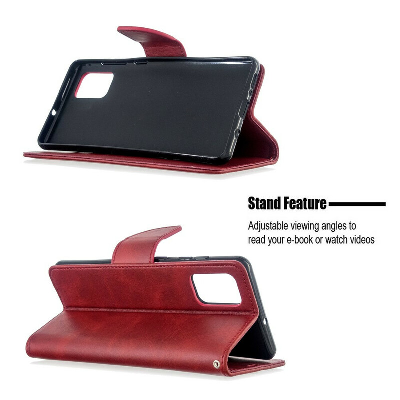 Funda Samsung Galaxy A71 Solapa oblicua lisa