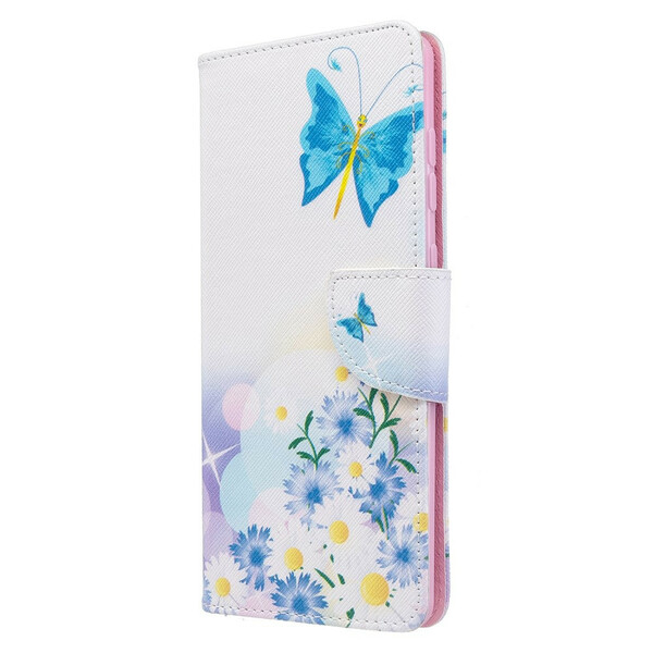 Funda Samsung Galaxy A71 Pintada Mariposas y Flores