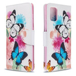 Funda Samsung Galaxy A71 Pintada Mariposas y Flores