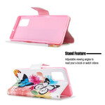 Funda Samsung Galaxy A71 Pintada Mariposas y Flores