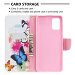 Funda Samsung Galaxy A71 Pintada Mariposas y Flores
