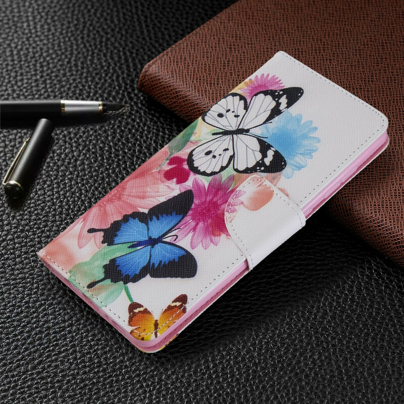 Funda Samsung Galaxy A71 Pintada Mariposas y Flores