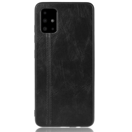 Samsung Galaxy A71 Funda de costura efecto cuero