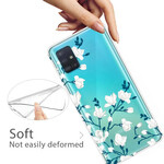 Funda Samsung Galaxy A71 Flores blancas