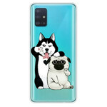 Funda para Samsung Galaxy A71 Funny Dogs