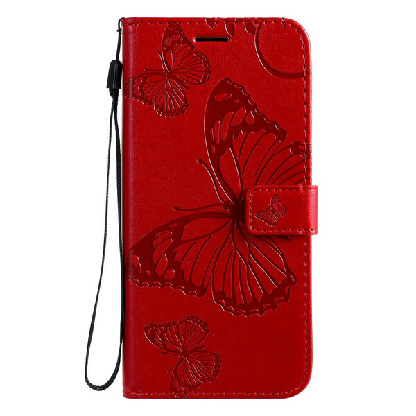 Funda con colgante de mariposas gigantes para Samsung Galaxy A71