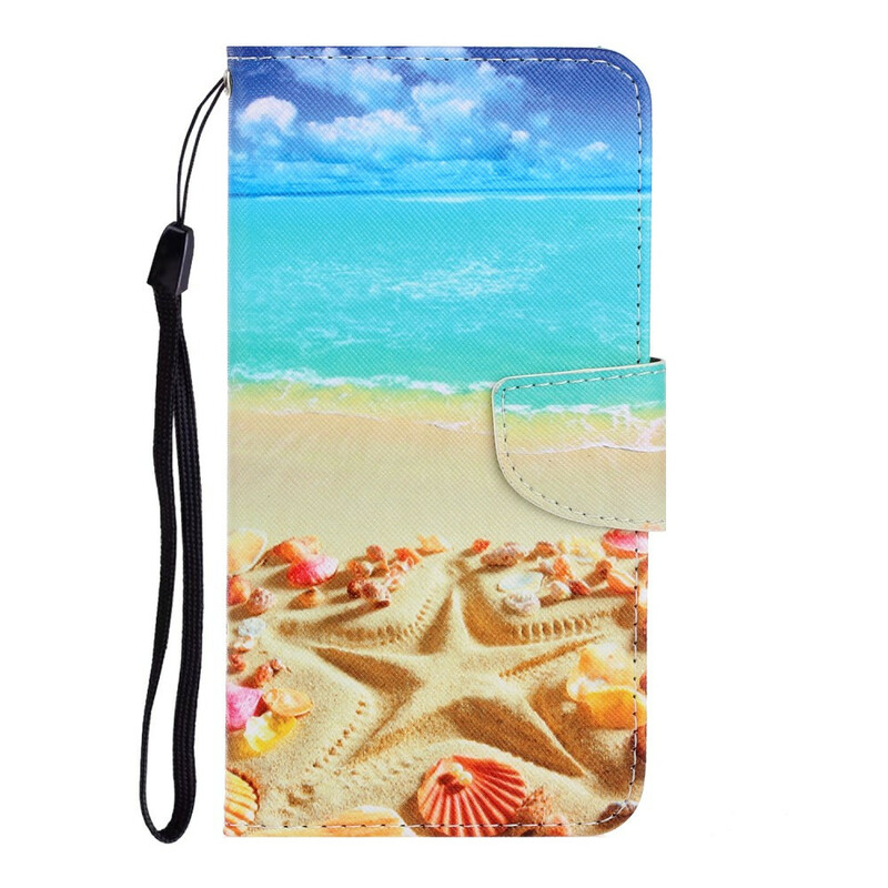 Funda con colgante de playa para el Samsung Galaxy A71