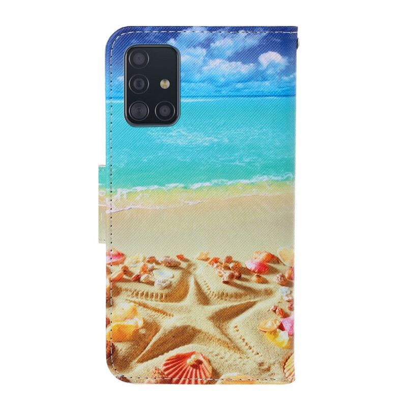Funda con colgante de playa para el Samsung Galaxy A71