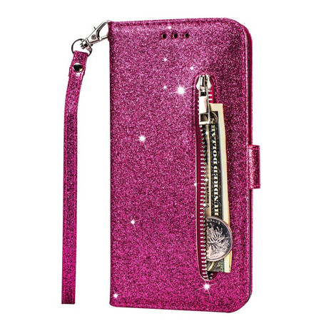 Funda de cartera con purpurina para el Samsung Galaxy S20