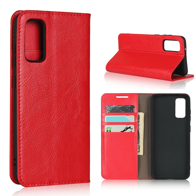 Flip Cover Samsung Galaxy S20 de cuero genuino