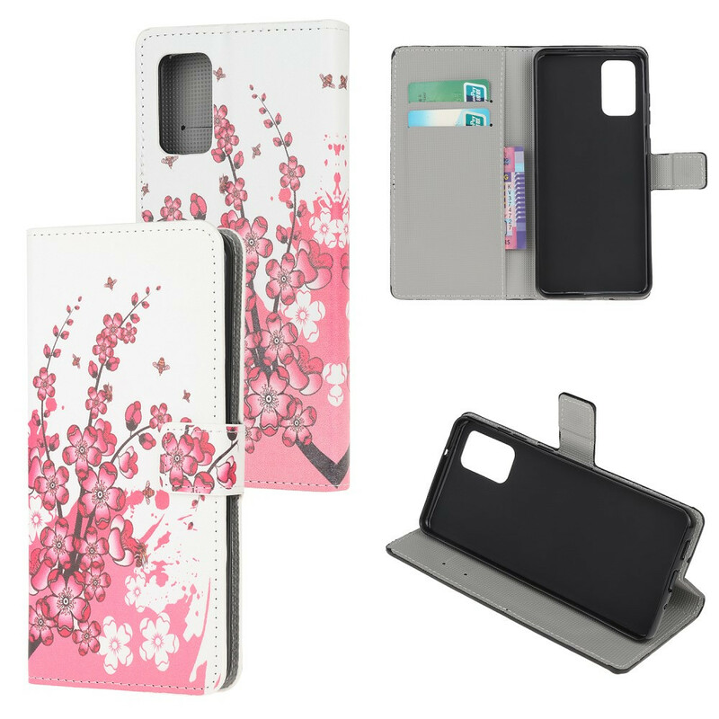 Funda Samsung Galaxy S20 Flores Tropicales