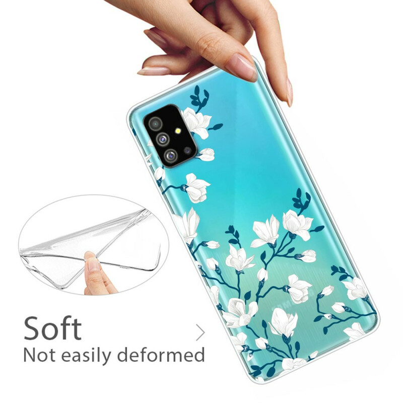 Funda Samsung Galaxy S20 Flores Blancas