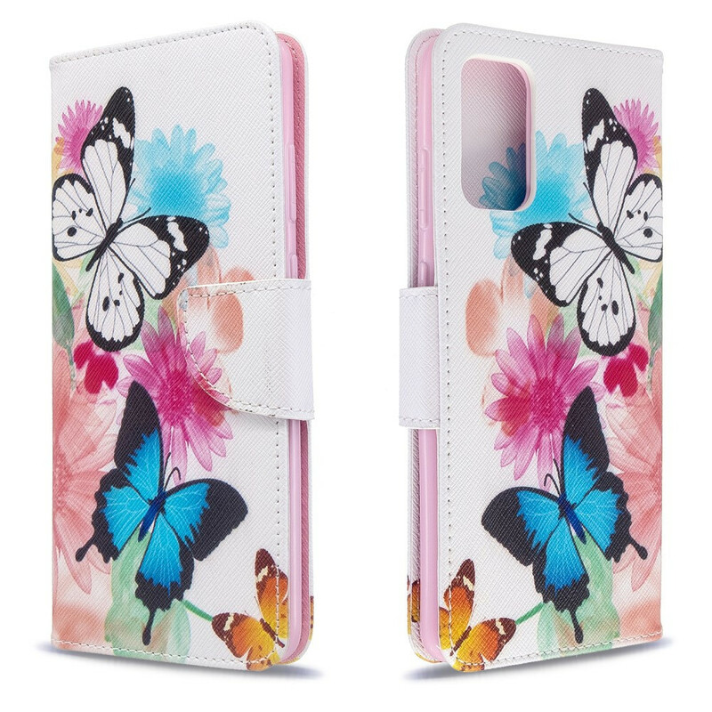 Funda Samsung Galaxy S20 Plus Pintada Mariposas y Flores