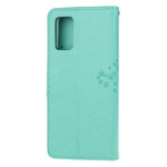 Funda con colgante para el Samsung Galaxy S20 Árbol y Búho