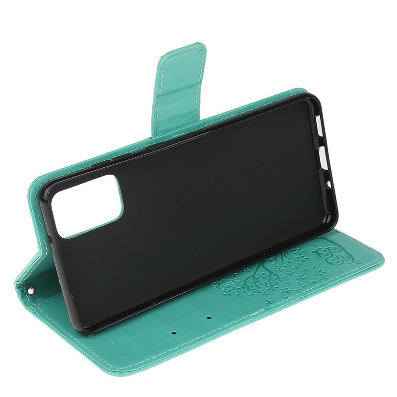 Funda con colgante para el Samsung Galaxy S20 Árbol y Búho