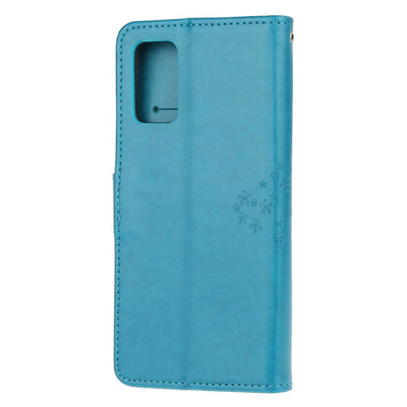 Funda con colgante para el Samsung Galaxy S20 Árbol y Búho