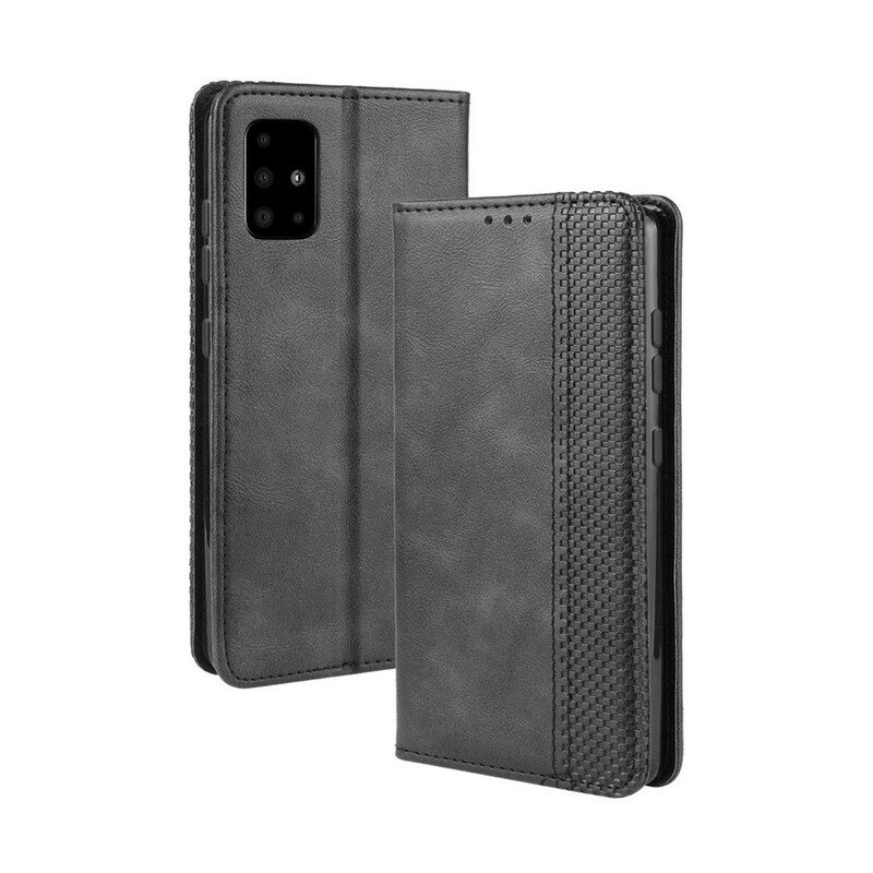 Funda abatible Samsung Galaxy S20 Vintage Efecto Cuero Elegante