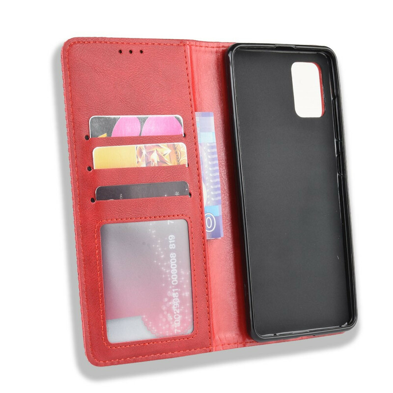 Funda abatible Samsung Galaxy S20 Vintage Efecto Cuero Elegante